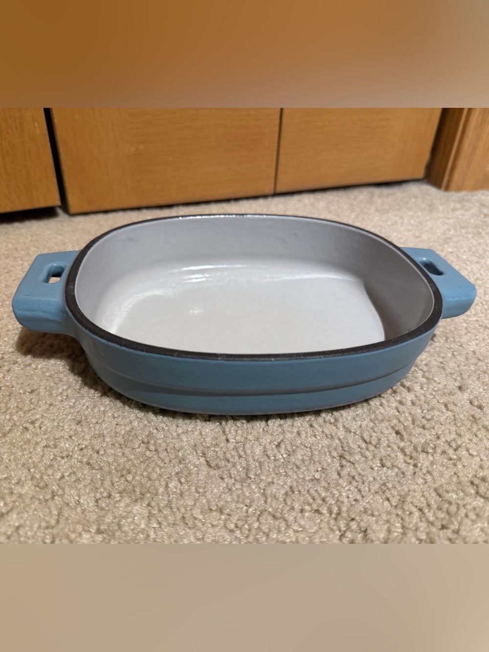 NWOB Pampered Chef 1 quart enameled cast iron baker